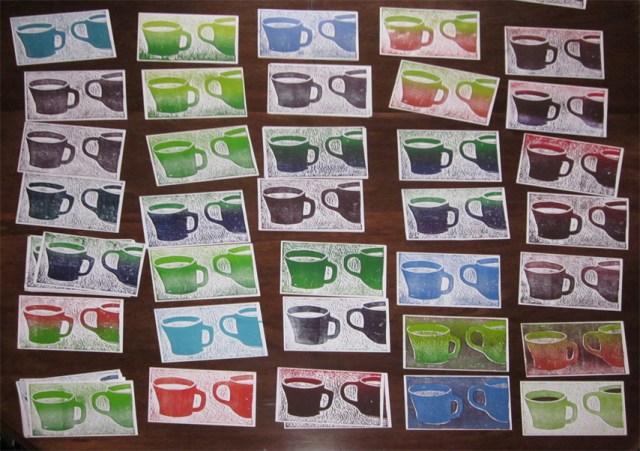 coffee cup cards