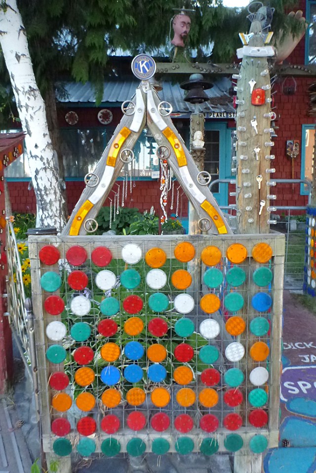 Reflectors in front of Dick & Jane's Spot